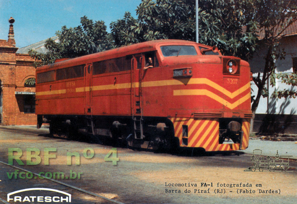 Locomotiva Alco FA1 nº 3207 RFFSA em Barra do Piraí (RJ)