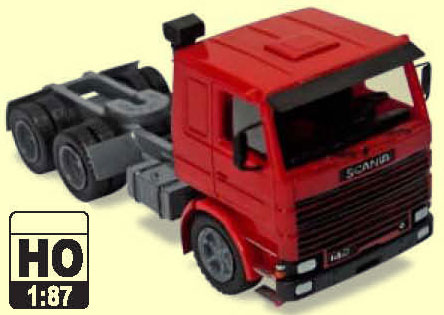 Miniatura de caminhão Scania 142 para maquetes de ferreomodelismo