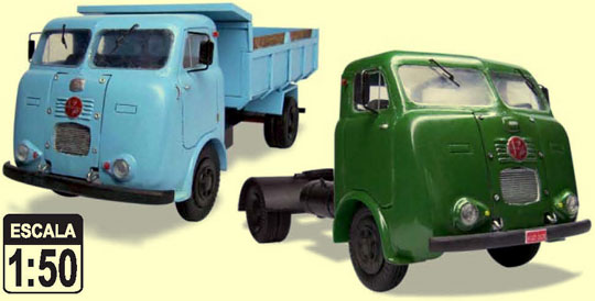 Miniatura de caminhão FNM D11000 em escala 1:50, para colecionadores