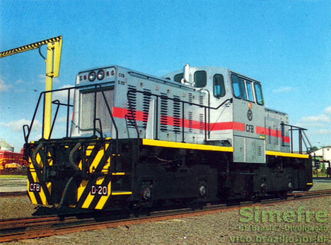 Locomotiva manobreira de 60 toneladas construída na GE do Brasil para Caminhos de Ferro de Benguela (CFB), Angola