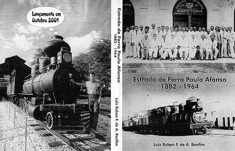 Capas do livro sobre a Estrada de Ferro Paulo Afonso