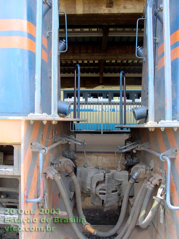 Diferença de altura por desgaste das rodas da locomotiva U22C nº 2805
