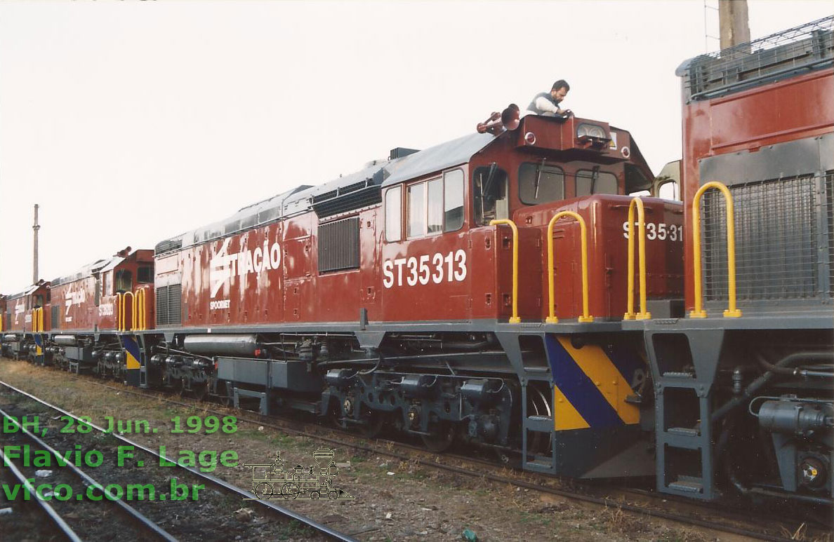 Locomotiva GMSA GT18MC nº 35313 Spoornet Tração (ST)
