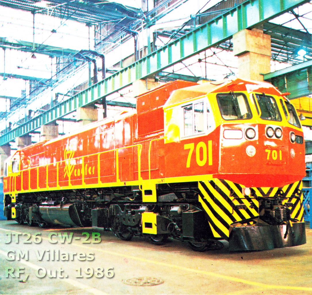 Locomotiva JT26 CW-2B projetada e construída pela Villares para Enafer - Ferrocarriles del Peru