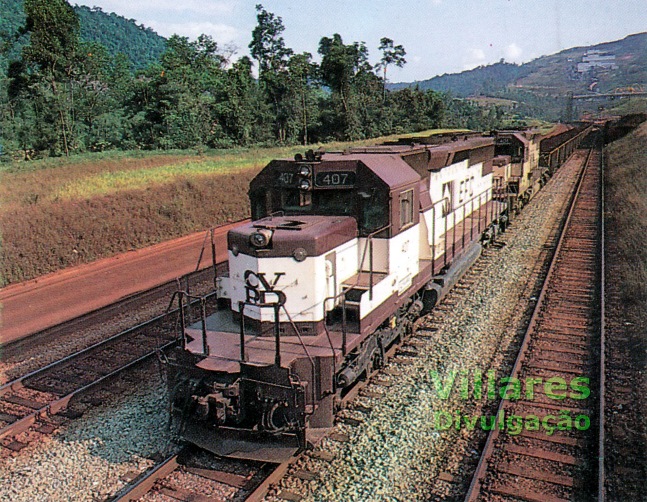 Locomotiva GM Villares SD40-2 nº 407 da Estrada de Ferro Carajás