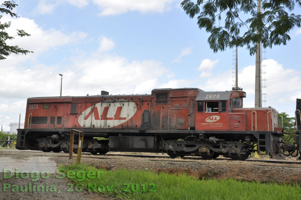 Locomotiva U20C “Namibiana” nº 2675 da ALL em Paulínia em 2012