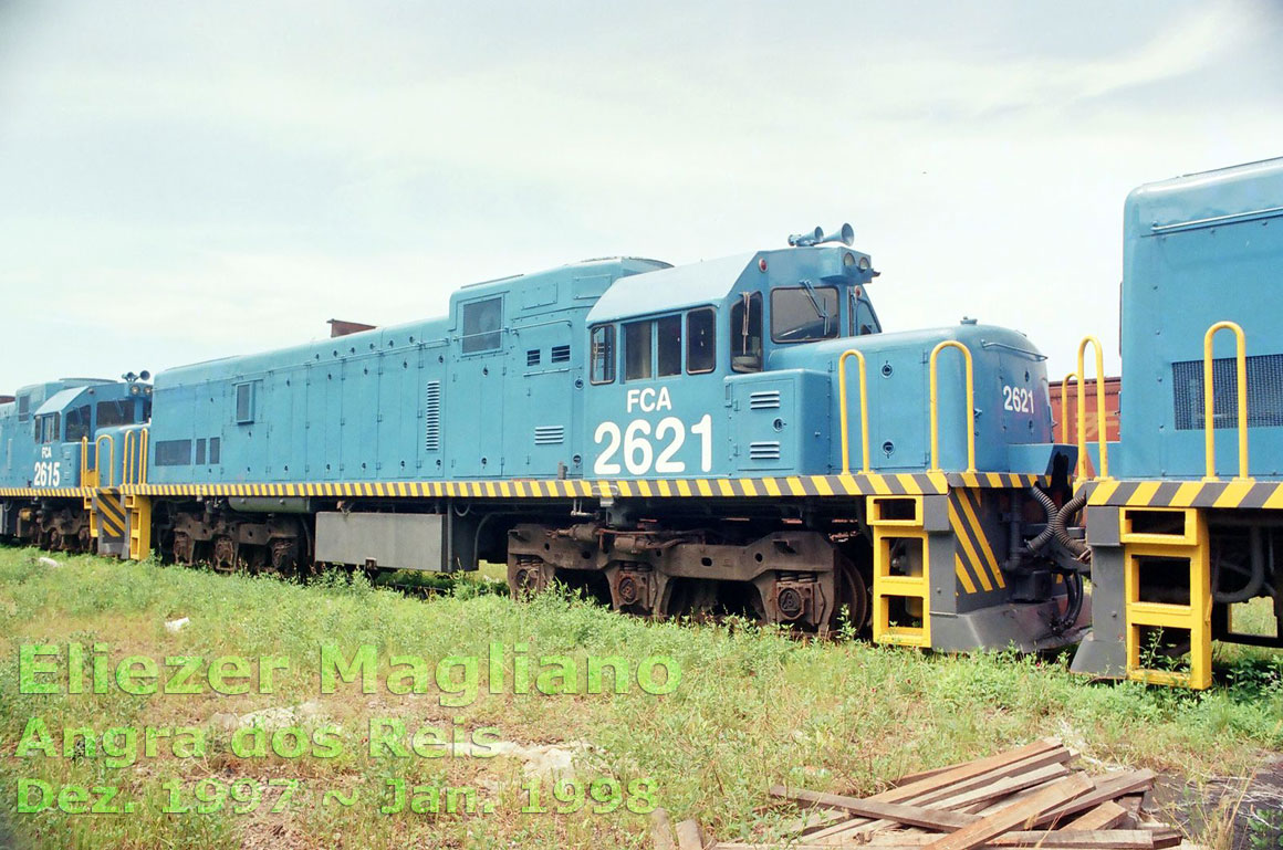 Locomotiva U20C “Namibiana” nº 2621 da FCA no porto de Angra dos Reis (foto sem corte)