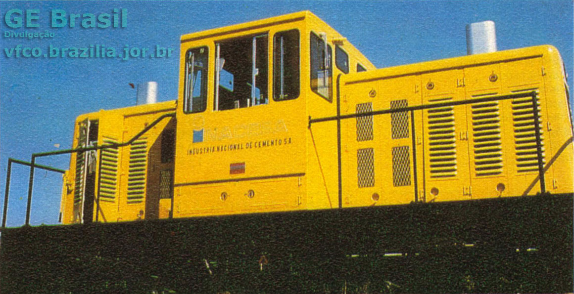 Locomotiva GE 45 toneladas construída pela GE-Brasil para Inacesa - Industria Nacional de Cemento (Chile)