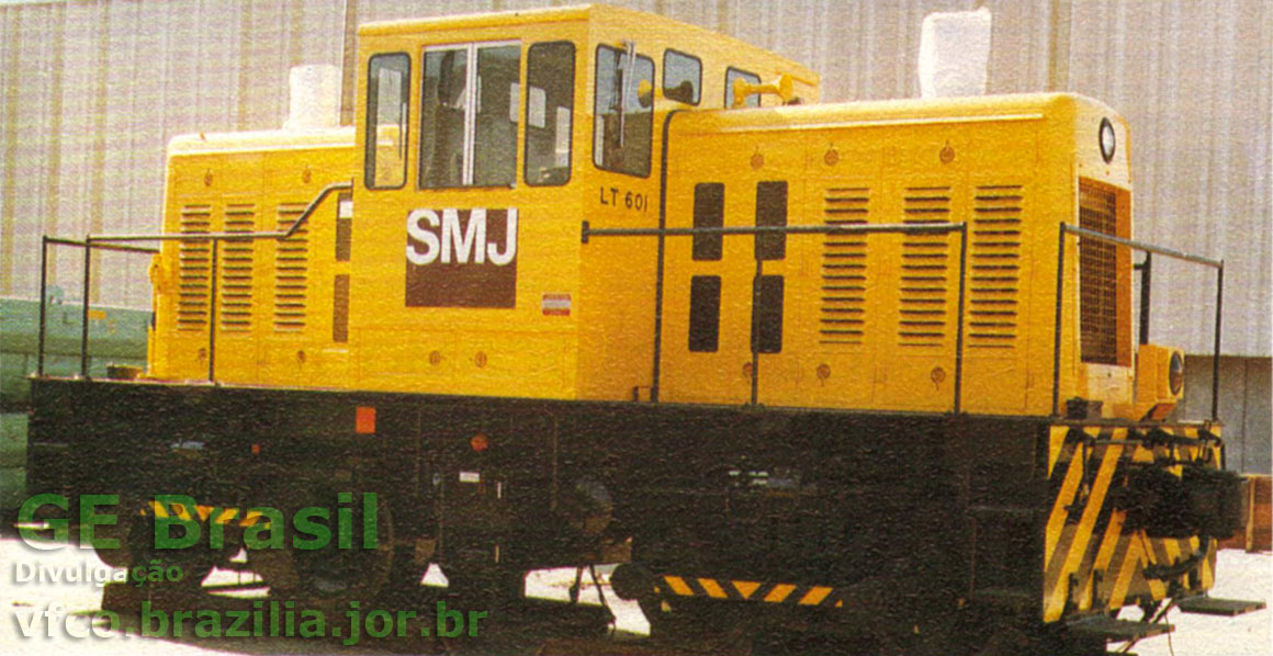 Locomotiva GE 45 toneladas construída pela GE-Brasil para a Siderúrgica Mendes Junior