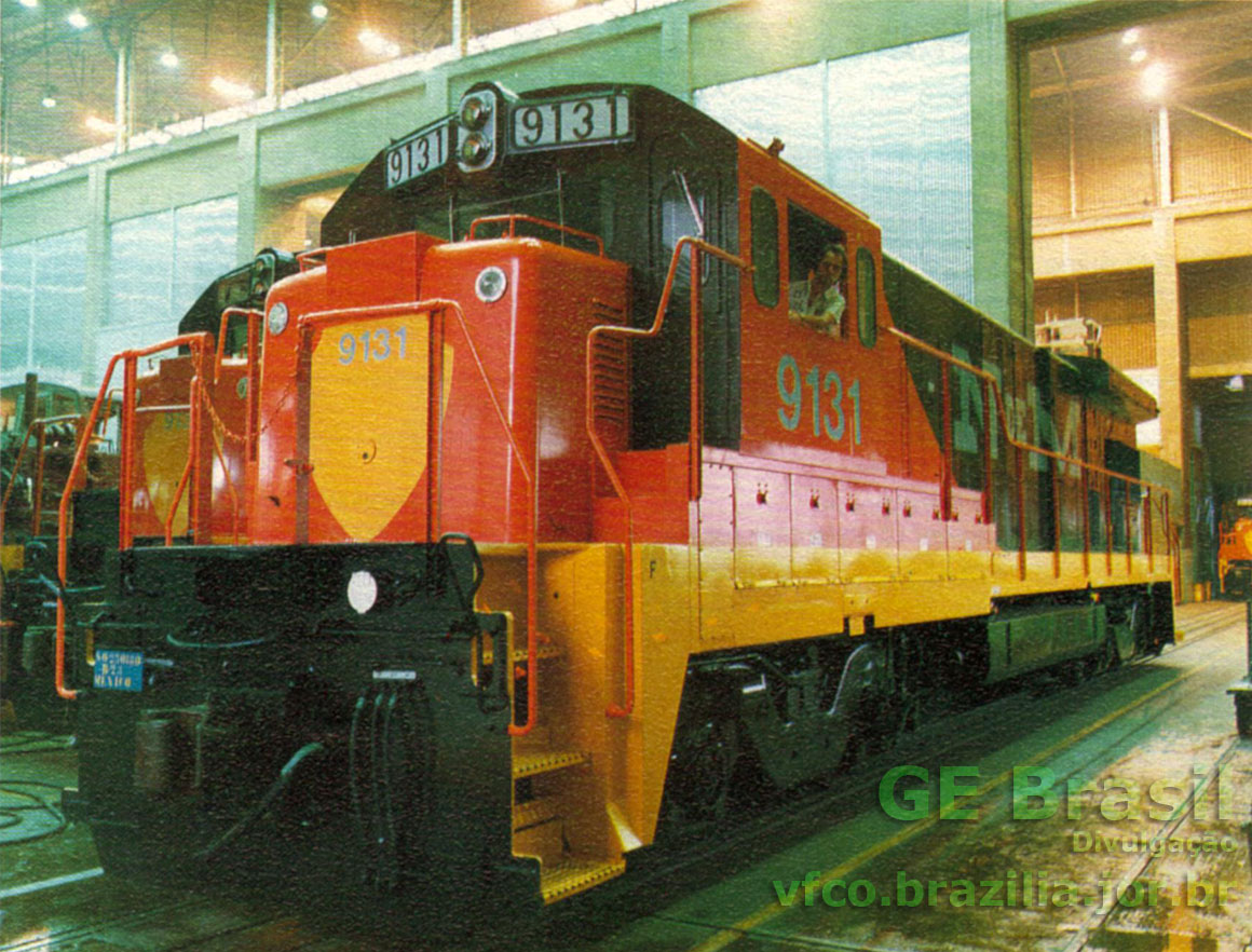 Locomotiva B23-7 (dash 7) construída pela GE do Brasil para Ferrocarriles Nacionales del Mexico (N de M)