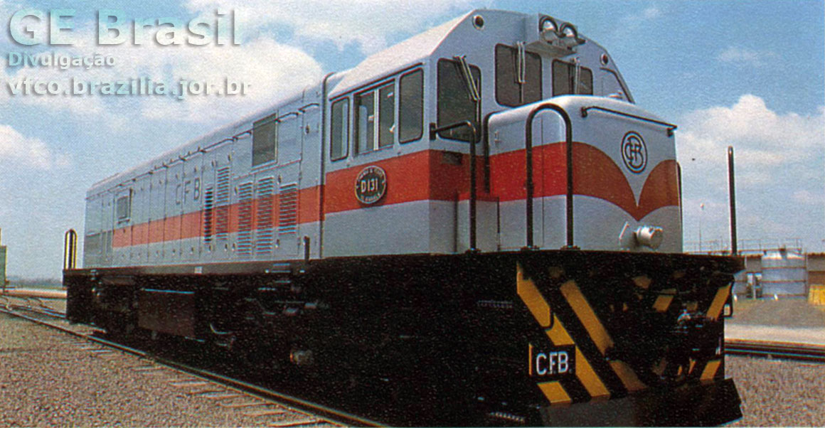 Locomotiva U20C construída pela GE-Brasil para Caminhos de Ferro de Benguela (Angola)