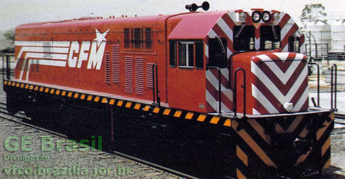 Locomotiva U20C construída pela GE-Brasil para Direção Nacional de Portos e Caminhos de Ferro Moçambique