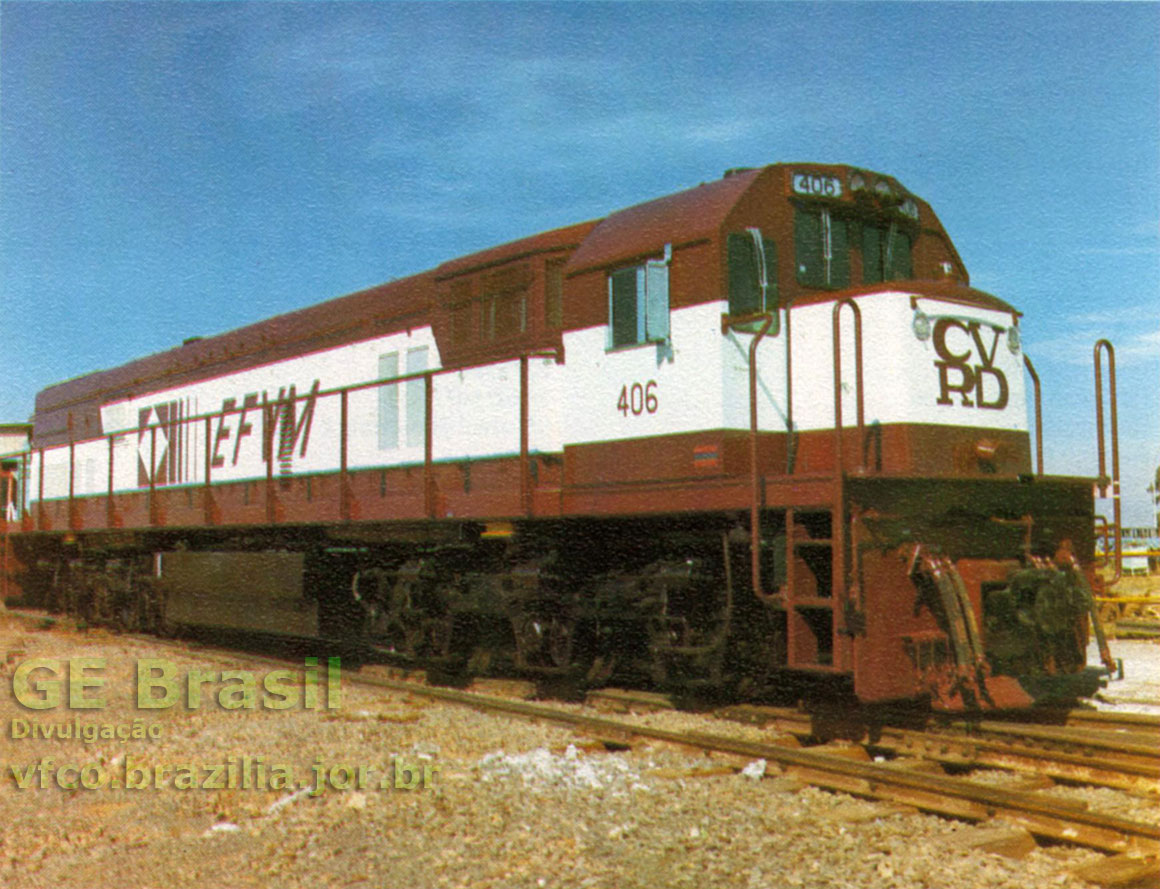 Locomotiva U26C construída pela GE-Brasil para a EFVM - Estrada de Ferro Vitória a Minas