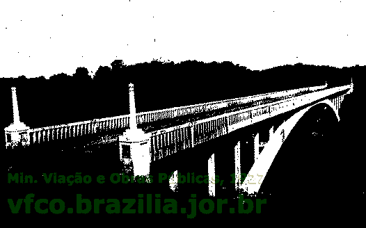 Ponte sobre o rio Guandu, na rodovia Rio - São Paulo, em construção em 1927