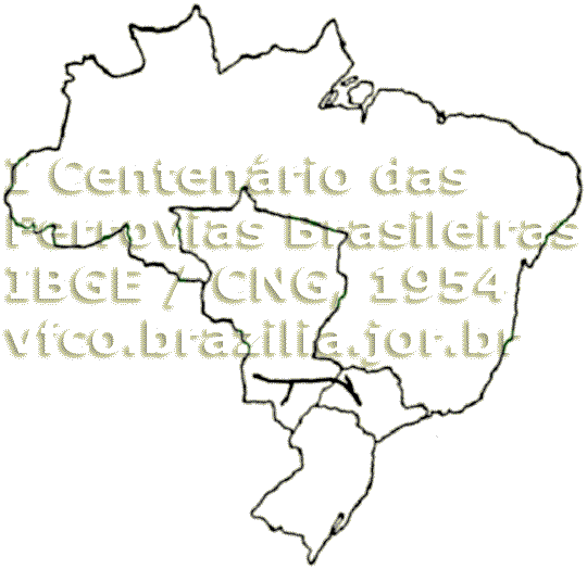 Mapa de localização da Estrada de Ferro Noroeste do Brasil