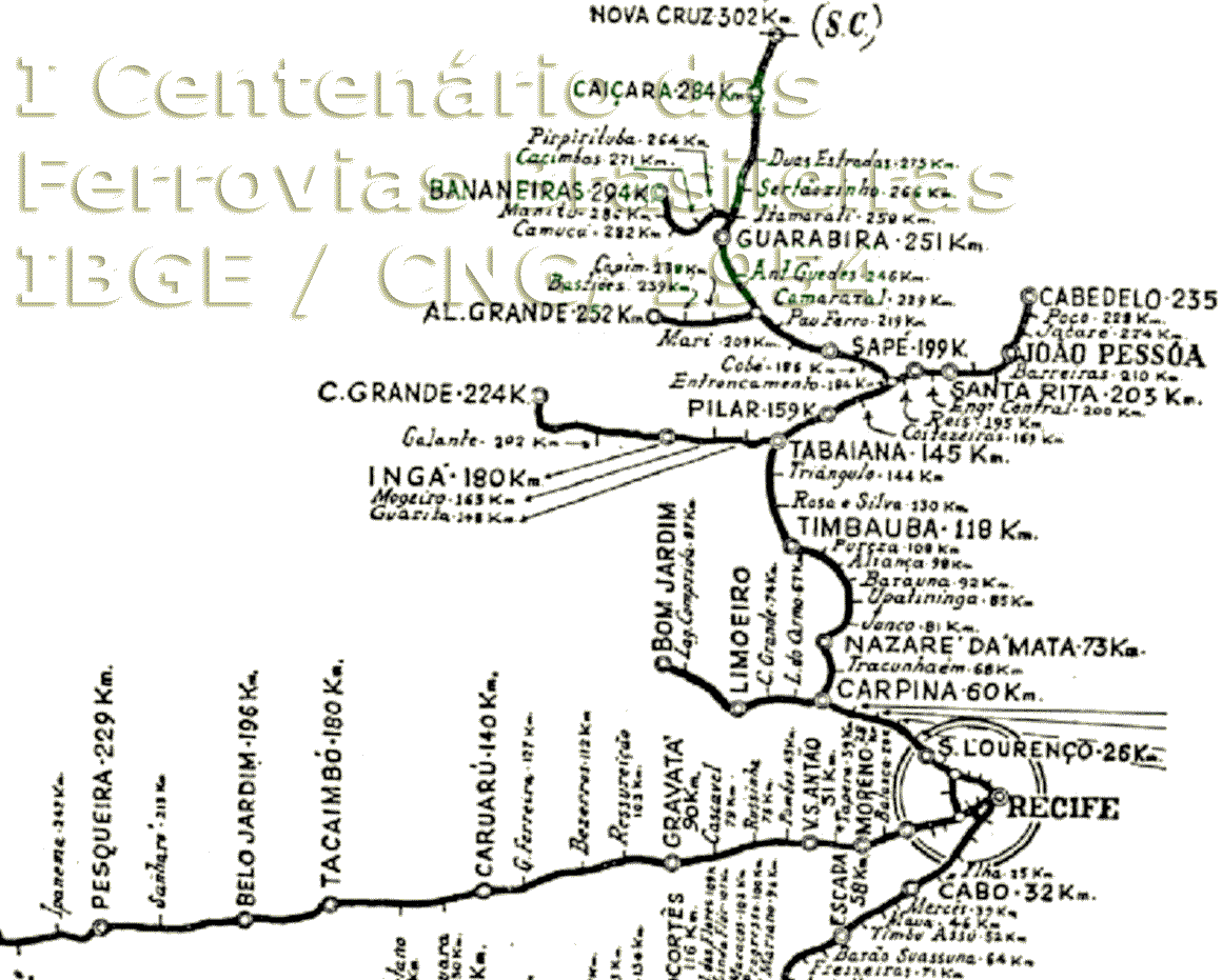 Mapas da Rede Ferroviária Nacional