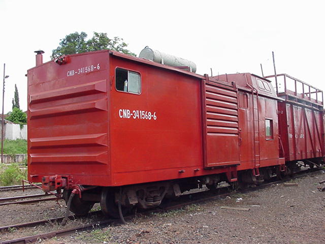 Vagão Caboose CNB na ferrovia ALL