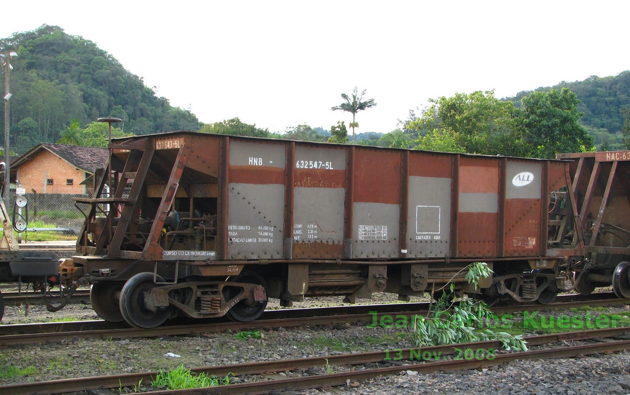 Vagão HNB-632.547-5L da ferrovia ALL