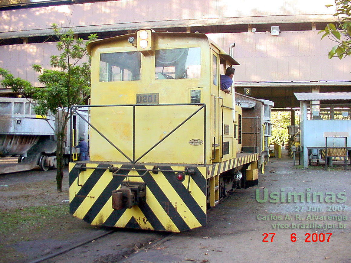 Locomotiva diesel-hidráulica D201 da Usiminas