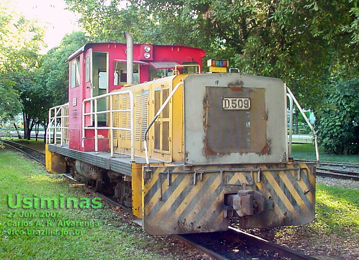 Locomotiva diesel-hidráulica D509 da Usiminas