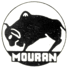 Logomarca do Frigorífico Mouran, reproduzido na Revista Ferroviária em 1958