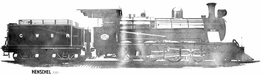 Locomotiva 4-6-0 de vapor superaquecido da GWBR da Great Western of Brazil Railway, construída pela Henschel