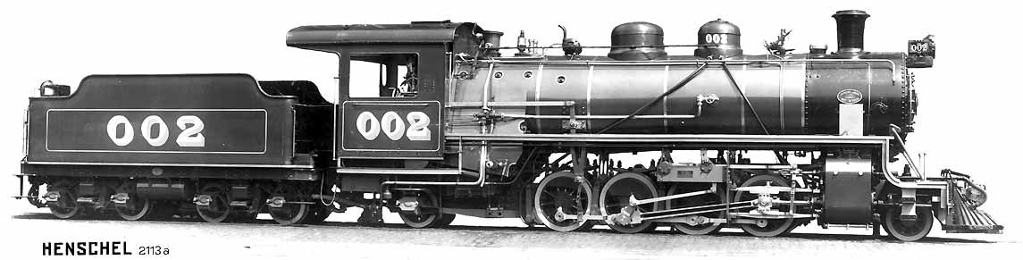 Locomotiva 2-8-2 de vapor superaquecido das Indústrias Matarazzo, construída pela Henschel