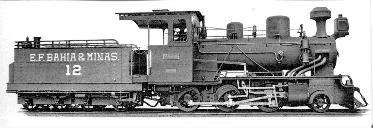 Locomotiva n° 12 da Estrada de Ferro Bahia e Minas