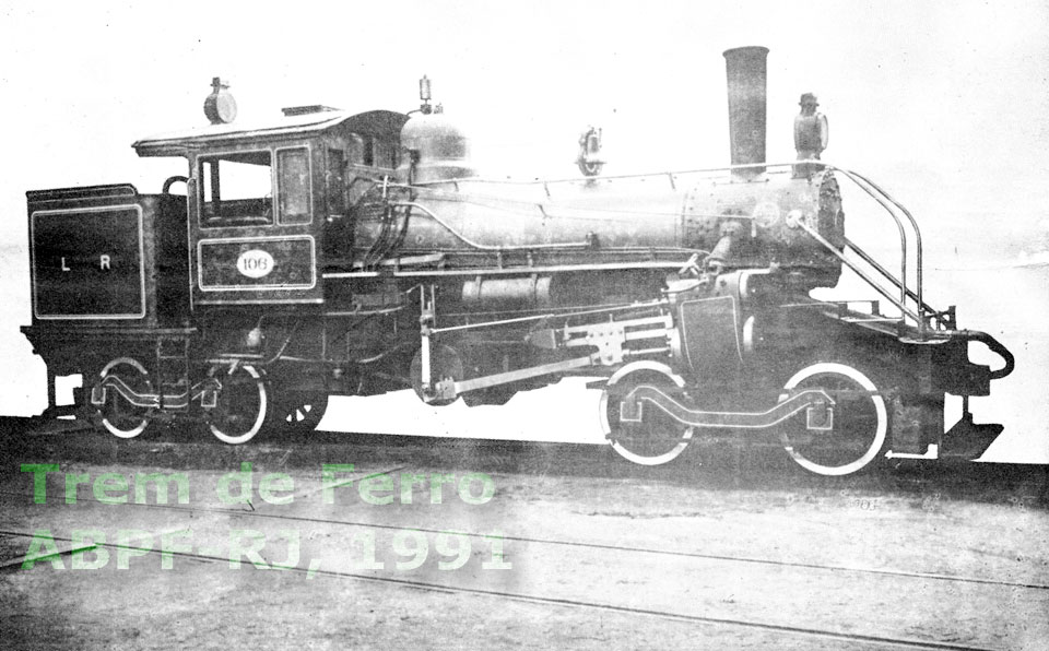 Locomotiva Climax construída pela Baldwin para a Leopoldina